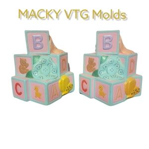 Macky ceramic 1979 Vintage Molds Baby Book‎ Ends